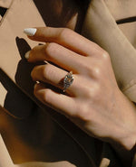 Load image into Gallery viewer, Asscher 3.0tcw lab grown diamond engagement ring with a secure full bezel setting, IGI certified for peace of mind. This forever ring features sparkling side stones on a sleek band, perfect as a wedding ring or anniversary gift celebrating ethical brilliance and modern style.
