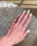 Load image into Gallery viewer, Emerald Cut 2.5ct Lab Diamond Solitaire Ring, Bezel Set Solid Gold, Modern Elegance image 8