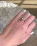 Load image into Gallery viewer, Emerald Cut 2.5ct Lab Diamond Solitaire Ring, Bezel Set Solid Gold, Modern Elegance image 6