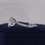 Load image into Gallery viewer, IGI Certified Lab Grown Oval Diamond Engagement Ring: Hidden Halo, Pavé Band image 2