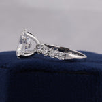 Load image into Gallery viewer, 4.50 Carat Oval Lab Grown Diamond Engagement Ring: Pave 14K Gold, IGI Certified image 2