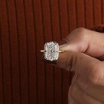 Load image into Gallery viewer, 5.00ct Elongated Cushion Old Mine Cut Lab Grown Diamond Ring
Vintage Style
Engagement Ring
IGI Certified
Wedding &amp; Anniversary Gift
