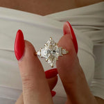 Load image into Gallery viewer, 2 Carat Marquise Five Stone Engagement Ring / Multi Stone Marquise Cut Diamond Ring / 5 Stone Diamond Ring / Yellow Gold 2ct Proposal Ring image 1