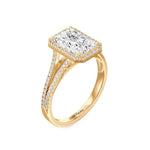 Load image into Gallery viewer, Radiant cut Lab Created Diamond Solitaire Ring for Engagements, Wedding Jewelry and as Anniversary gift for wife or her