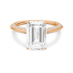 Load image into Gallery viewer, Lab Grown Diamond Solitaire Engagement Ring in 14K Rose Gold for Weddings and Proposals