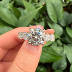 Load image into Gallery viewer, round engagement ring
three stone ring
bridal jewelry
wedding ring
proposal ring
moissanite ring
diamond ring
sparkly ring
classic engagement ring
elegant engagement ring
vintage style ring
halo ring alternative
solitaire ring
anniversary ring
promise ring
statement ring
fine jewelry
bridal accessories
wedding jewelry
timeless ring
luxury jewelry
sparkling jewelry
white gold ring
platinum ring
bridal set
classic design ring
round brilliant cut
gemstone ring
unique engagement ring