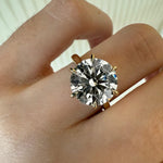 Load image into Gallery viewer, 5 Carat Big Round Moissanite Ring 925 Silver image 2