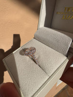 Load image into Gallery viewer, 2.50 Carat Oval Lab Grown Diamond Halo 14k Gold Engagement Ring | IGI Certified image 5