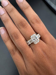 Radiant Cut Lab Diamond Engagement Ring | Gold,Platinum or Silver Prong Set image 2