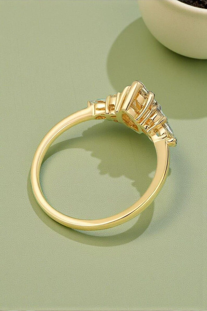 Vintage Marquise Moissanite Engagement Ring, Delicate 14k Gold Diamond Wedding Ring image 5