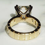 Load image into Gallery viewer, baguette side stone engagement ring