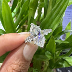 Load image into Gallery viewer, 5 Ct Marquise Diamond Engagement Ring for Women | Platinum Finish | Statement Bridal Ring | Marquise Diamond Ring image 1