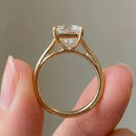 Load image into Gallery viewer, 5 Carat E, VVS2 IGI Certified Radiant Cut Diamond Engagement Ring, Split band Ring, Anniversary bridal Wedding Gift For Her. image 5