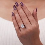 Load image into Gallery viewer, Radiant cut lab grown diamond solitaire engagement ring set in 4 claw prongs crafted in 18k solid gold.
