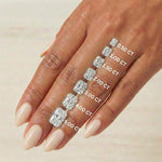 Load image into Gallery viewer, Lab grown radiant cut diamond with sizes 0.50 ct, 1 ct, 1.50 ct, 2 ct, 3 ct, 4 ct, 5 ct