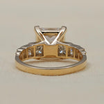 Load image into Gallery viewer, Princess Lab Grown Diamond Engagement Ring, 14k Gold Statement Ring, Promise Ring, Bridal Fine Jewelry image 11