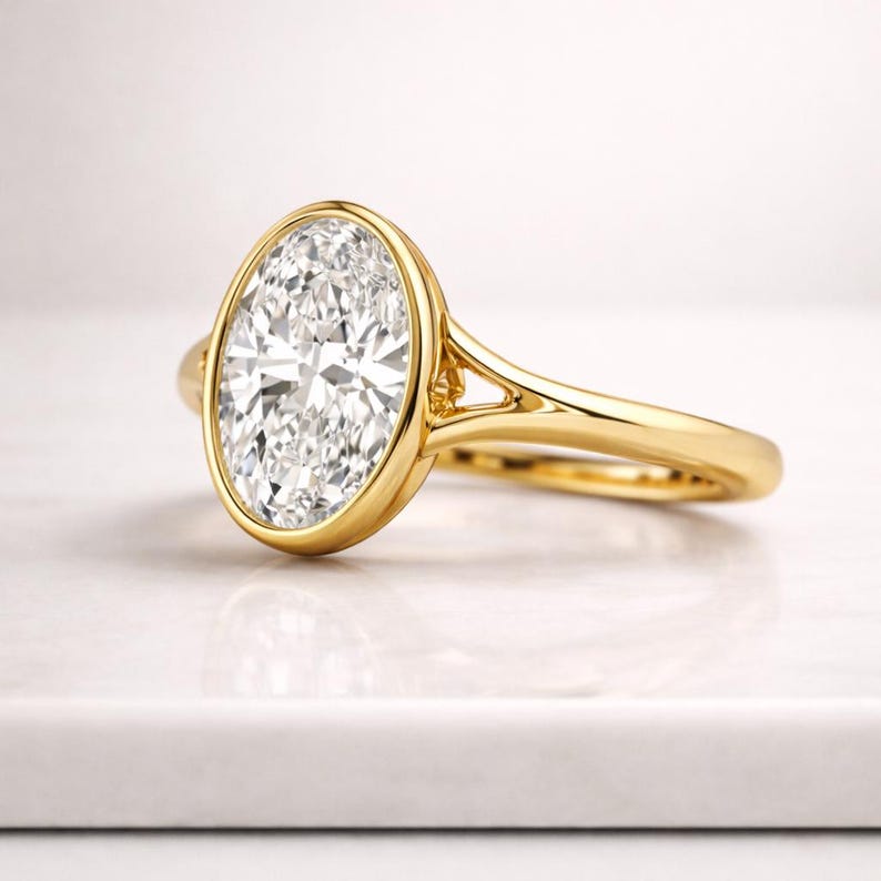 1.7 Carat IGI Certified D Color VVS2 Clarity Oval Cut Lab Grown Diamond Bezel Set TULIP Style Cathedral Solitaire Engagement Ring 14k Gold 0.5 Ct Oval Cut, D,VVS2, IGI Certified, Lab Grown Diamond Solitaire Ring, Bezel Set Engagement Ring, Oval Diamond,Promise Ring Gift for her 3Ct D VVS2 IGI certified lab grown Oval diamond engagement ring lab created diamond with bezel engagement ring proposal ring promise Ring Oval Cut Lab Grown Diamond Bezel Set Engagement Ring Solitaire Diamond Promise Ring