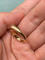 Load image into Gallery viewer, modern bezel set cushion diamond ring 14k gold engagement ring