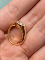 Load image into Gallery viewer, cushion lab grown diamond bezel set engagement ring in yellow gold