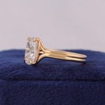 Load image into Gallery viewer, IGI Lab-Grown Old Mine Cut Cushion Diamond Split Shank Engagement Ring image 4