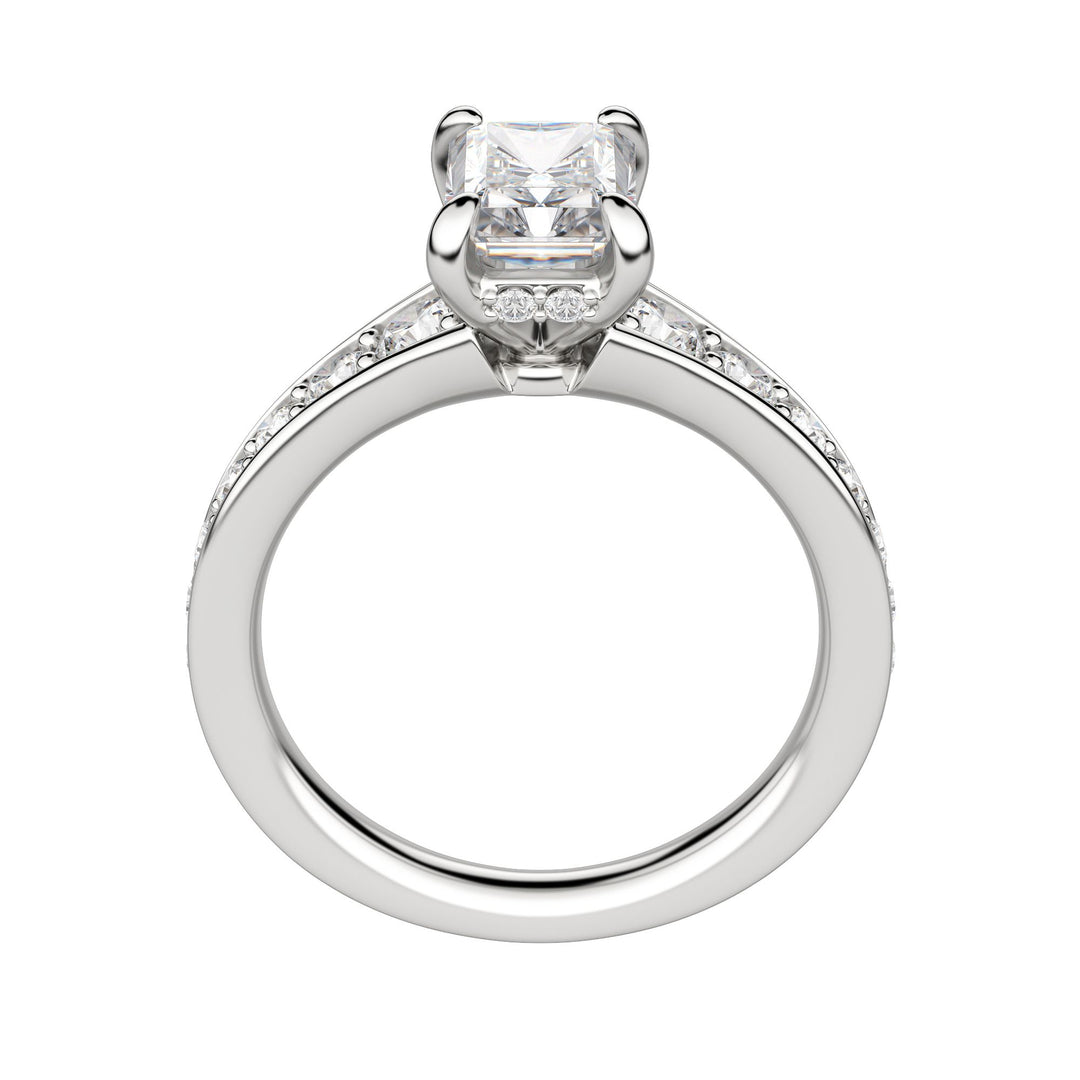 IRIS BOLD RADIANT CUT MOISSANITE ENGAGEMENT RING