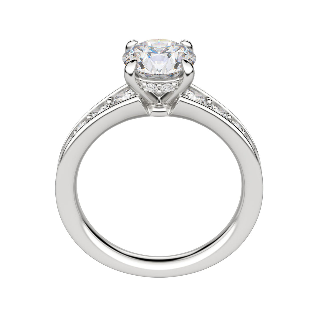 IRIS BOLD ROUND CUT MOISSANITE ENGAGEMENT RING