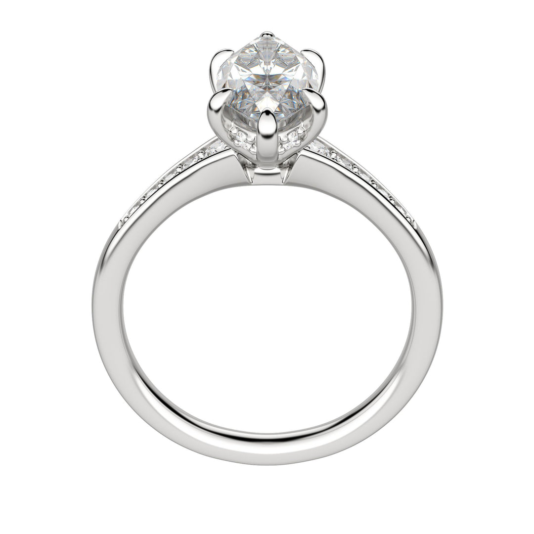 IRIS MARQUISE CUT MOISSANITE ENGAGEMENT RING