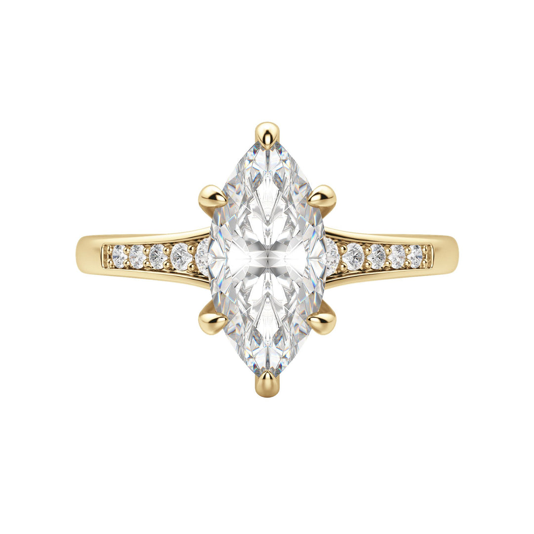 IRIS MARQUISE CUT MOISSANITE ENGAGEMENT RING