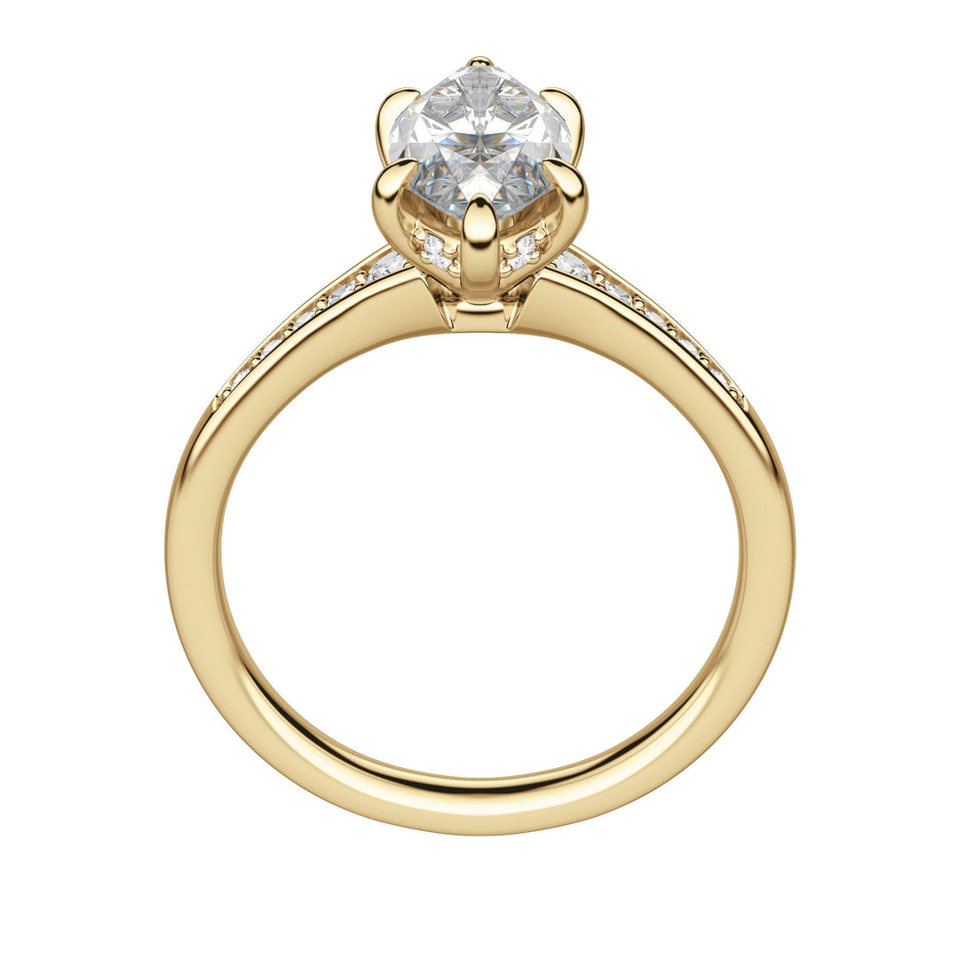 IRIS MARQUISE CUT MOISSANITE ENGAGEMENT RING