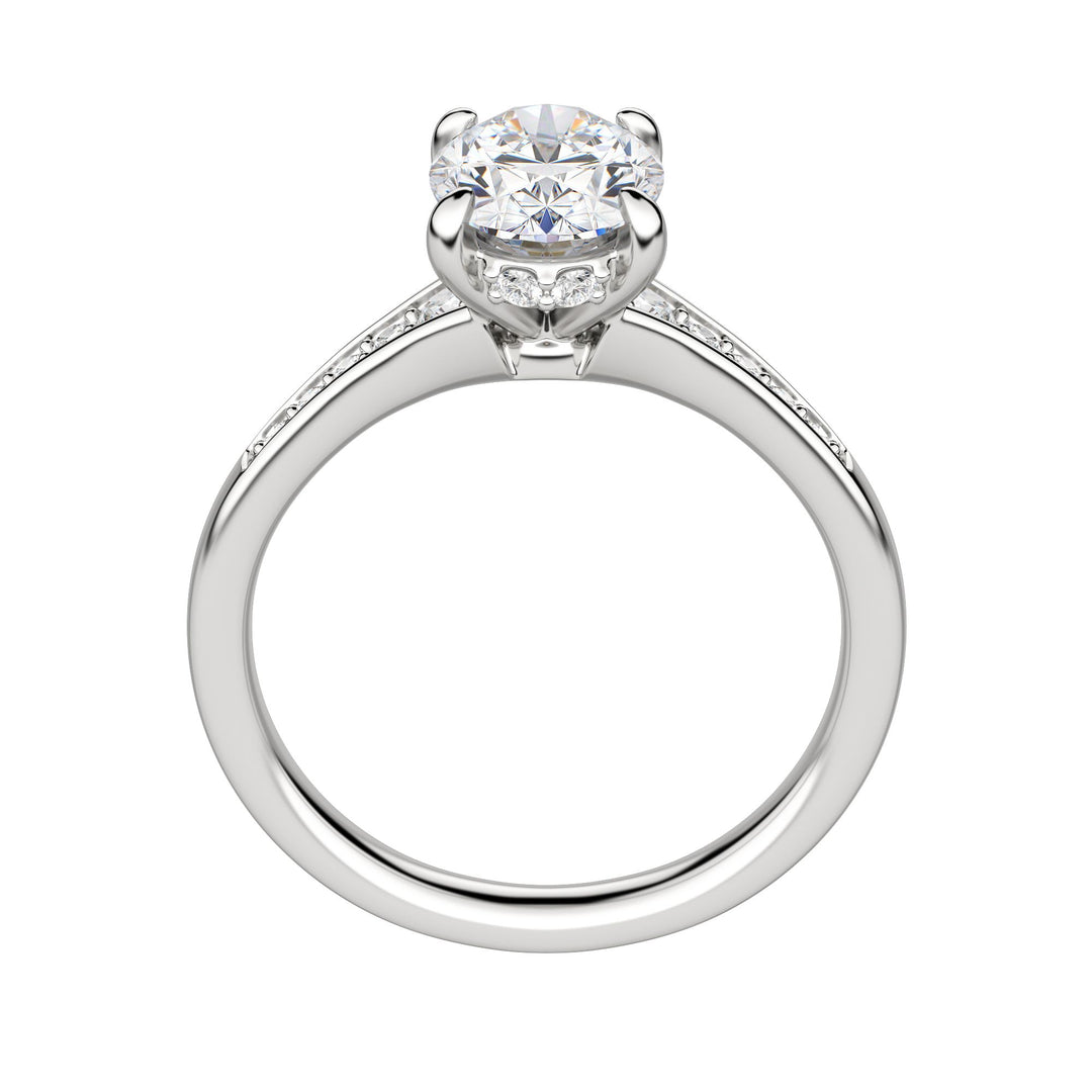 IRIS OVAL CUT MOISSANITE ENGAGEMENT RING