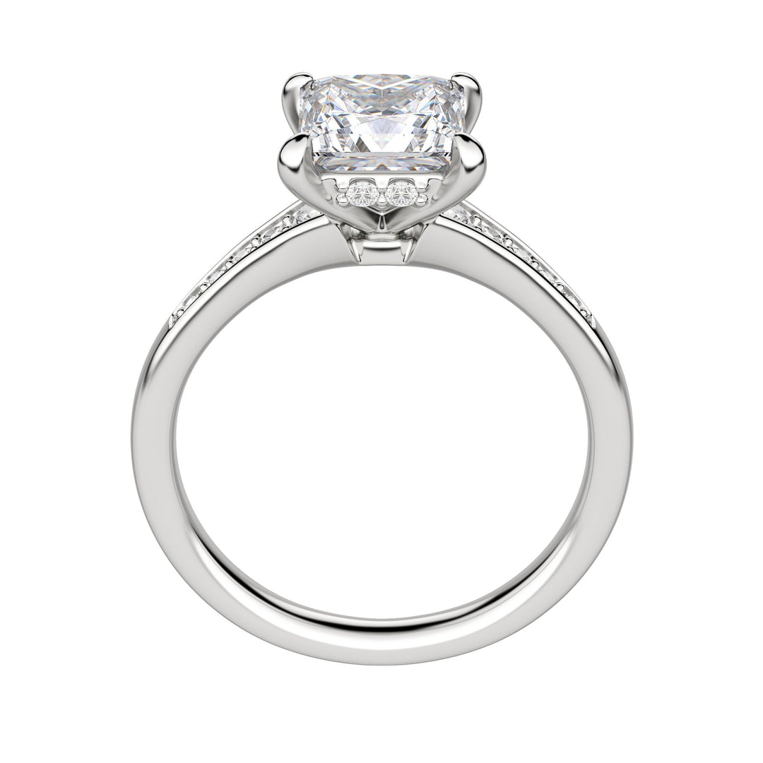 IRIS PRINCESS CUT MOISSANITE ENGAGEMENT RING