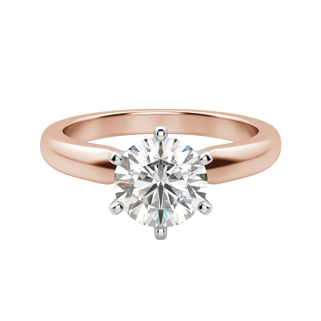 ISLE 6-PRONG ROUND CUT MOISSANITE ENGAGEMENT RING