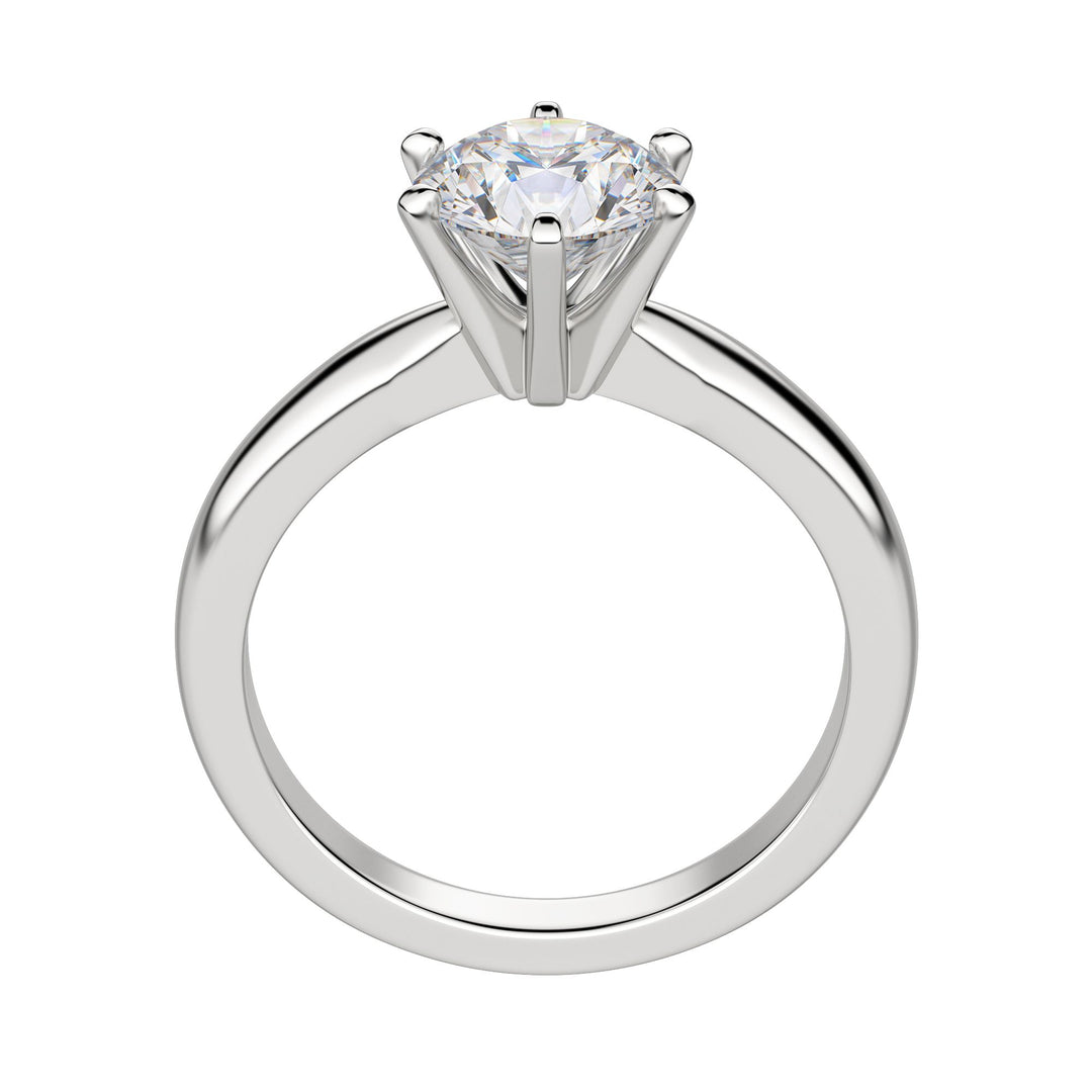 ISLE 6-PRONG ROUND CUT MOISSANITE ENGAGEMENT RING