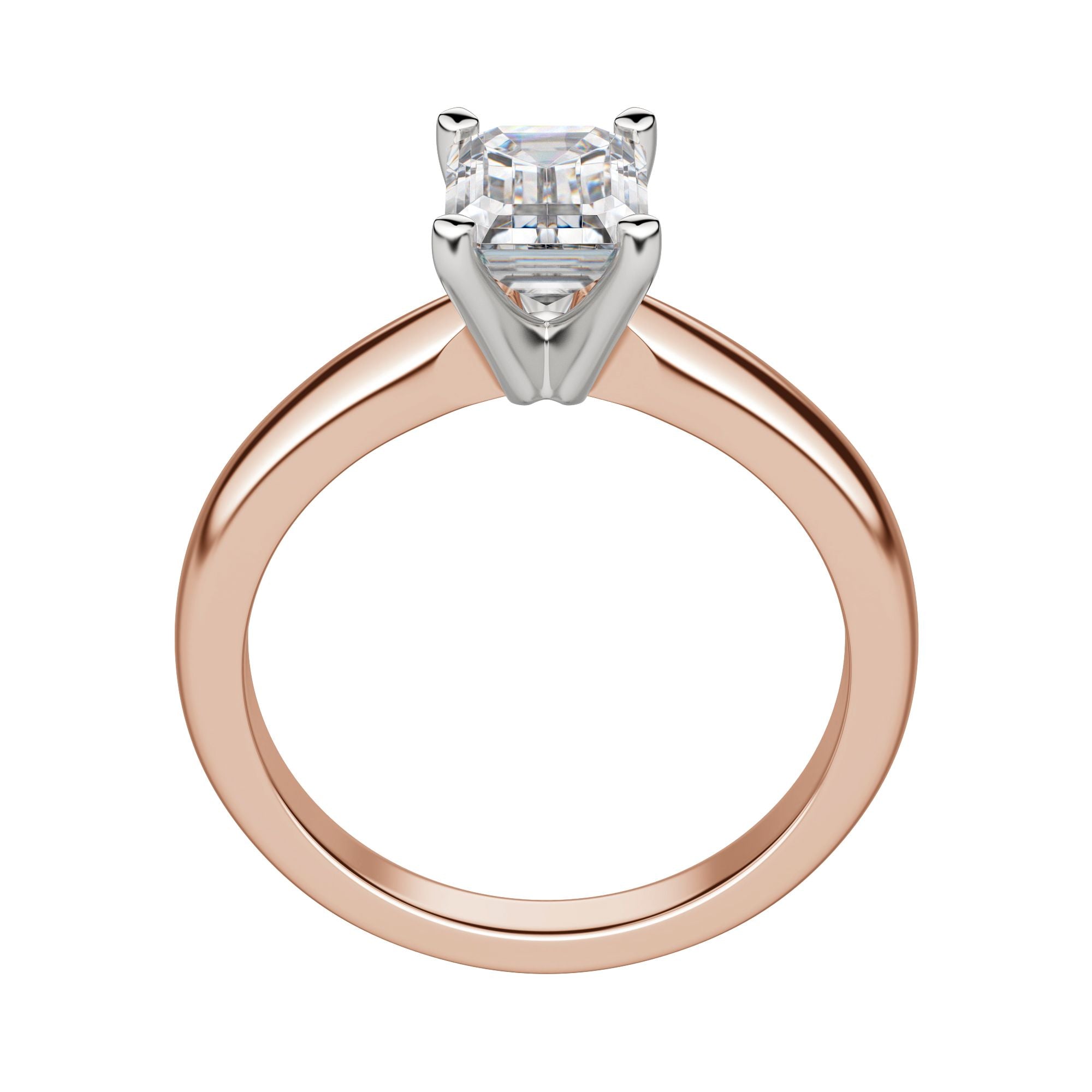 ISLE EMERALD CUT MOISSANITE MOISSANITE ENGAGEMENT RING – Navettefine ...