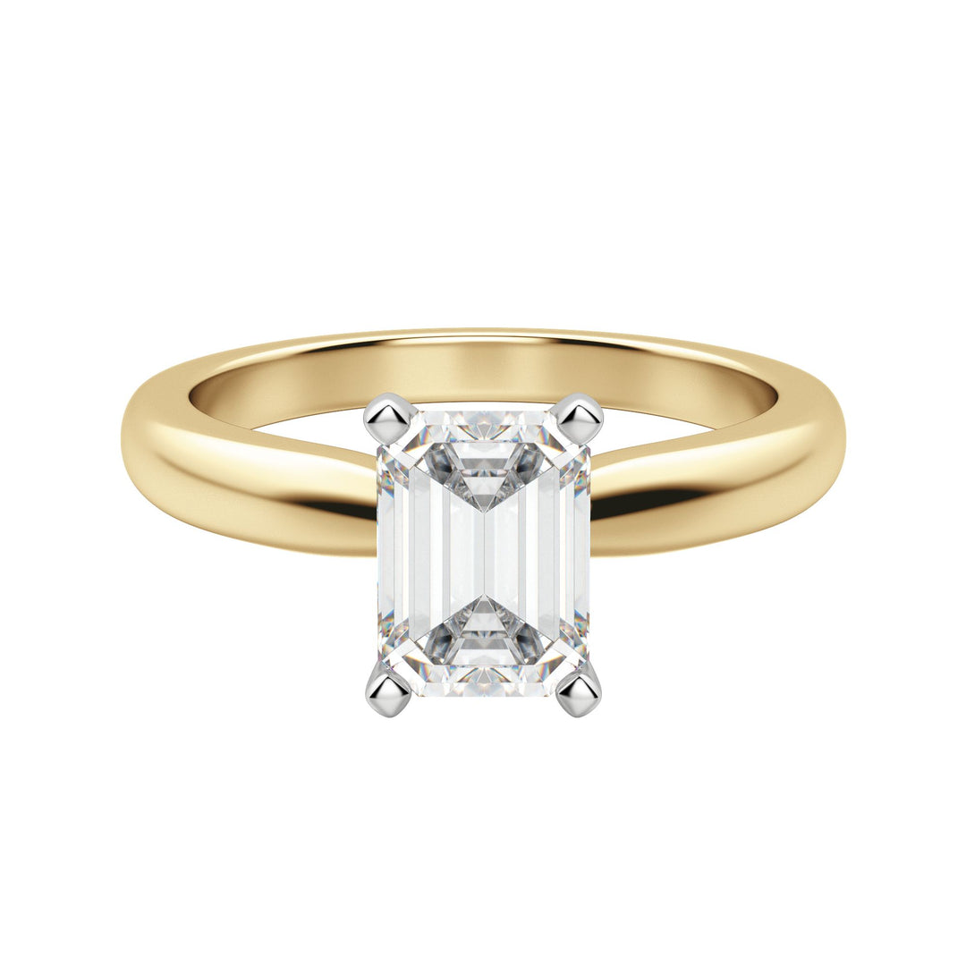 ISLE EMERALD CUT MOISSANITE MOISSANITE ENGAGEMENT RING