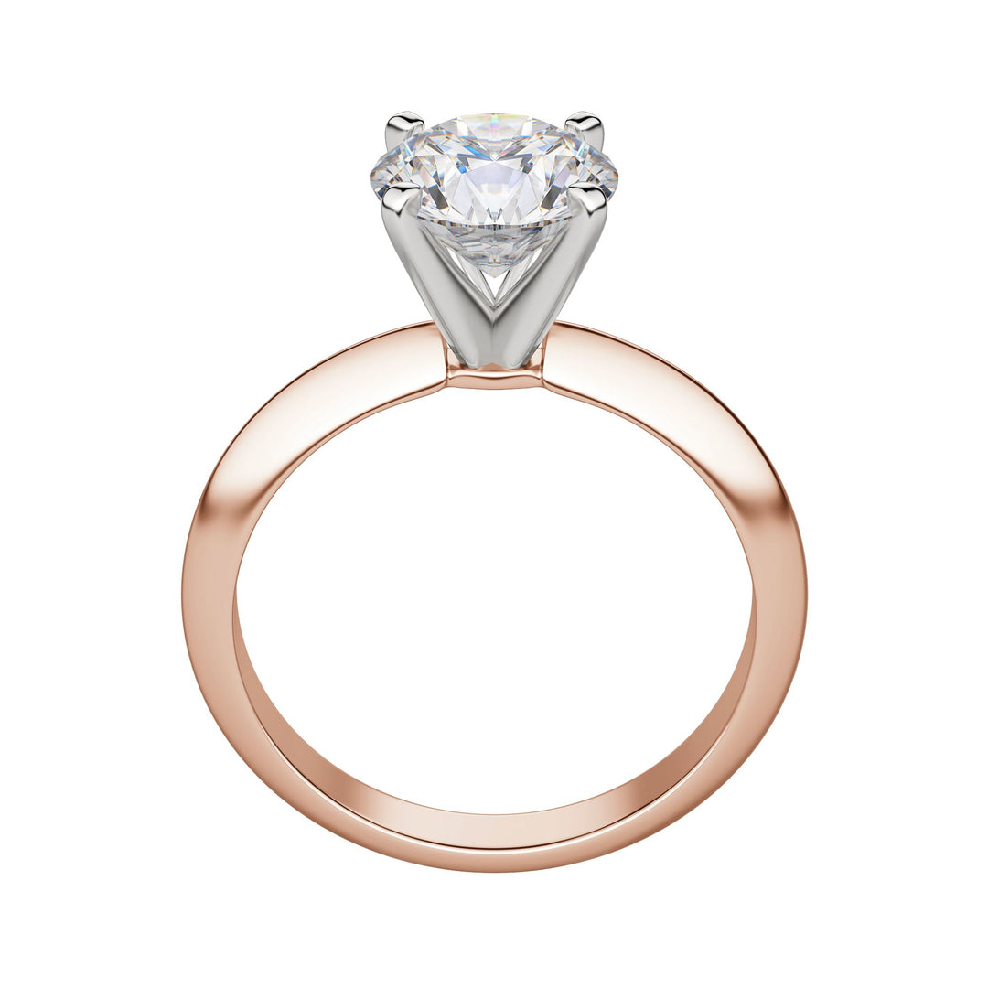 ISLE KNIFE-EDGE 4-PRONG ROUND CUT MOISSANITE ENGAGEMENT RING