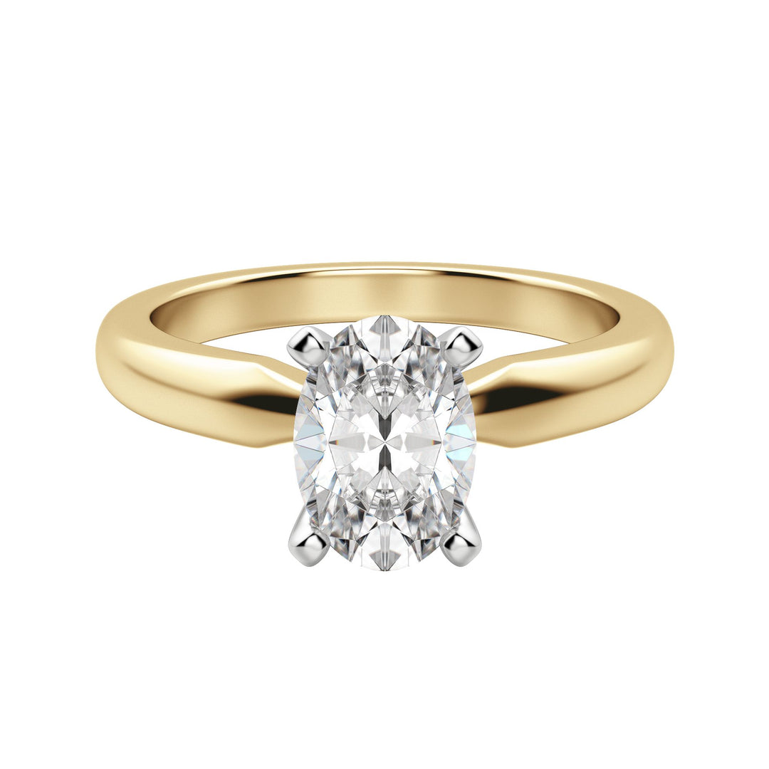 ISLE OVAL CUT MOISSANITE ENGAGEMENT RING