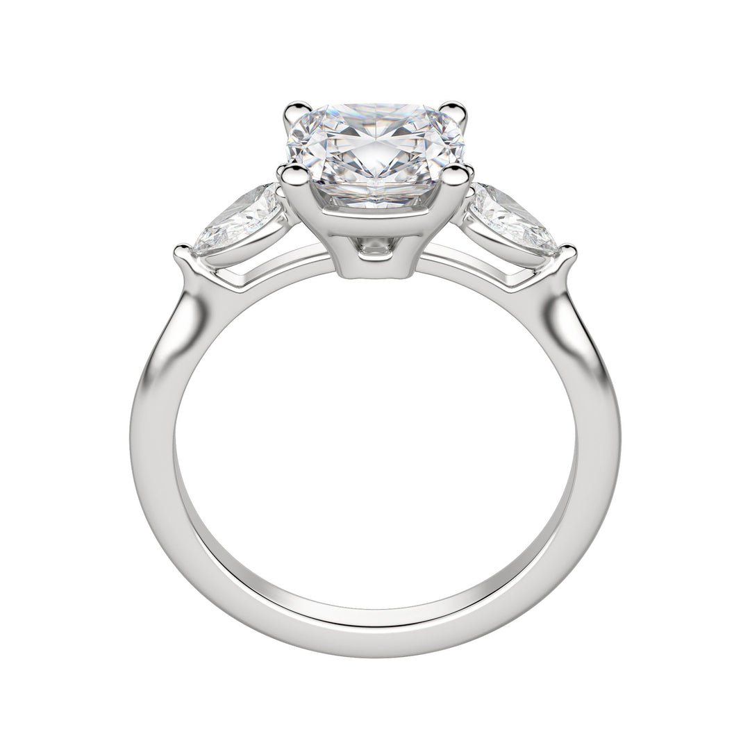 LILY CLASSIC CUSHION CUT MOISSANITE ENGAGEMENT RING