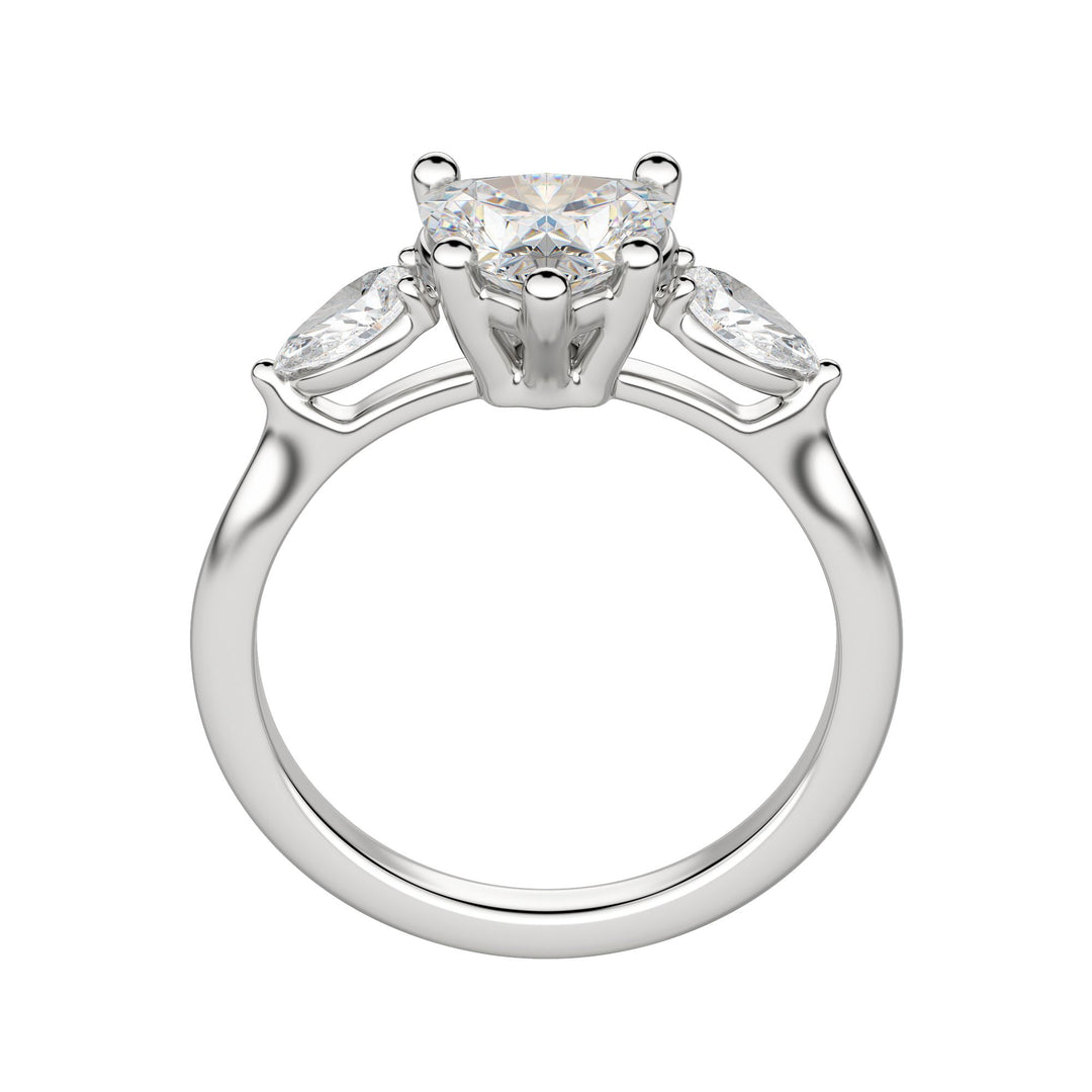 LILY CLASSIC HEART CUT MOISSANITE ENGAGEMENT RING