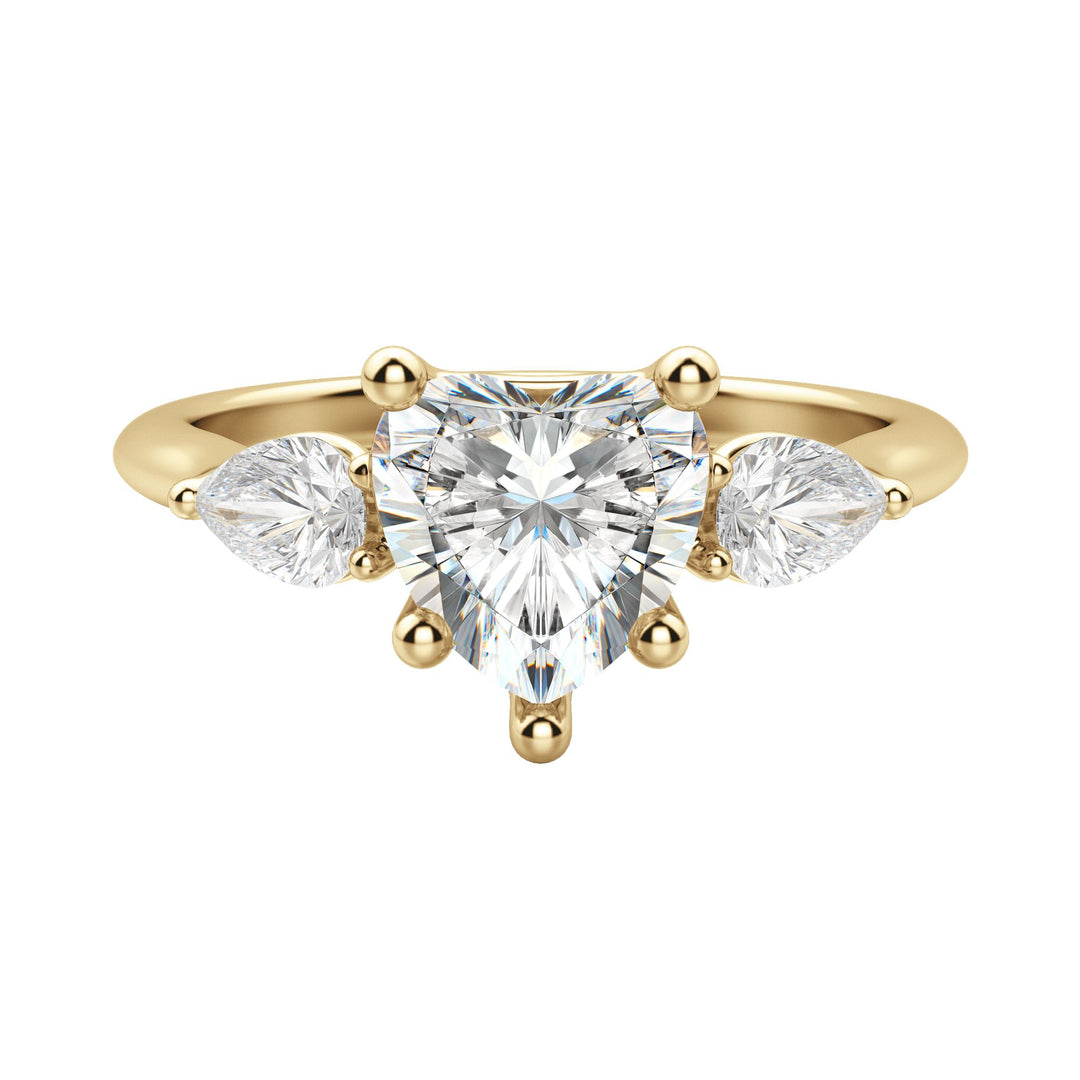 LILY CLASSIC HEART CUT MOISSANITE ENGAGEMENT RING