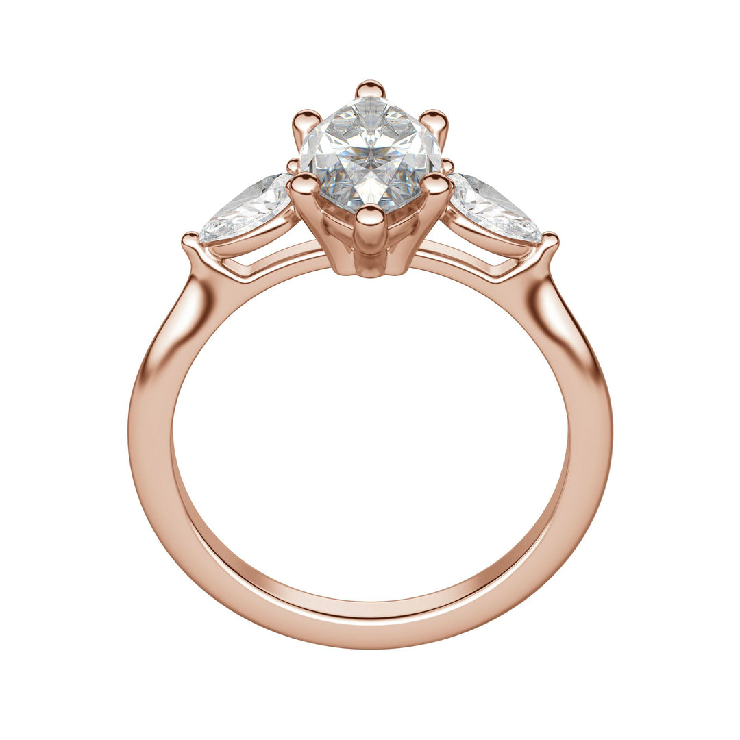 LILY CLASSIC MARQUISE CUT MOISSANITE ENGAGEMENT RING