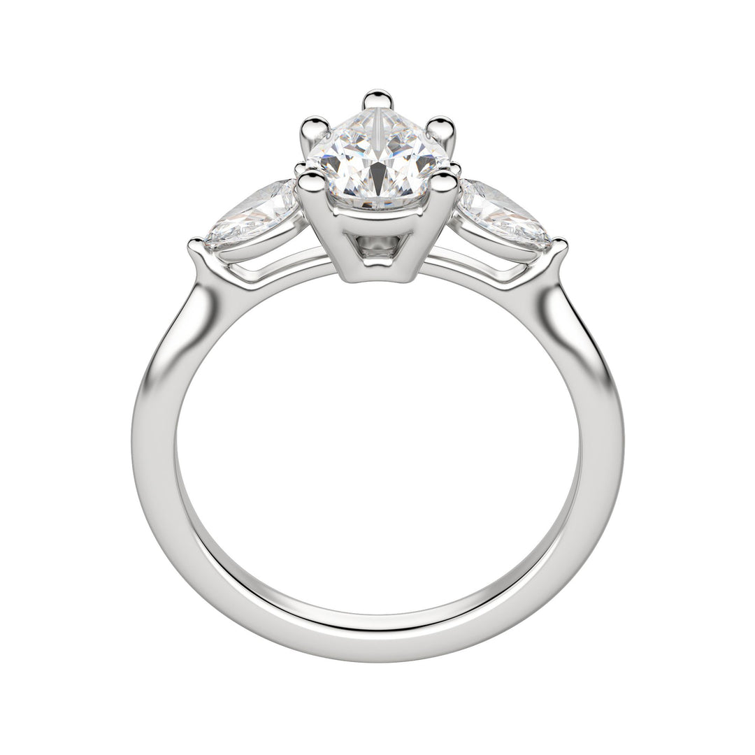 LILY CLASSIC PEAR CUT MOISSANITE ENGAGEMENT RING