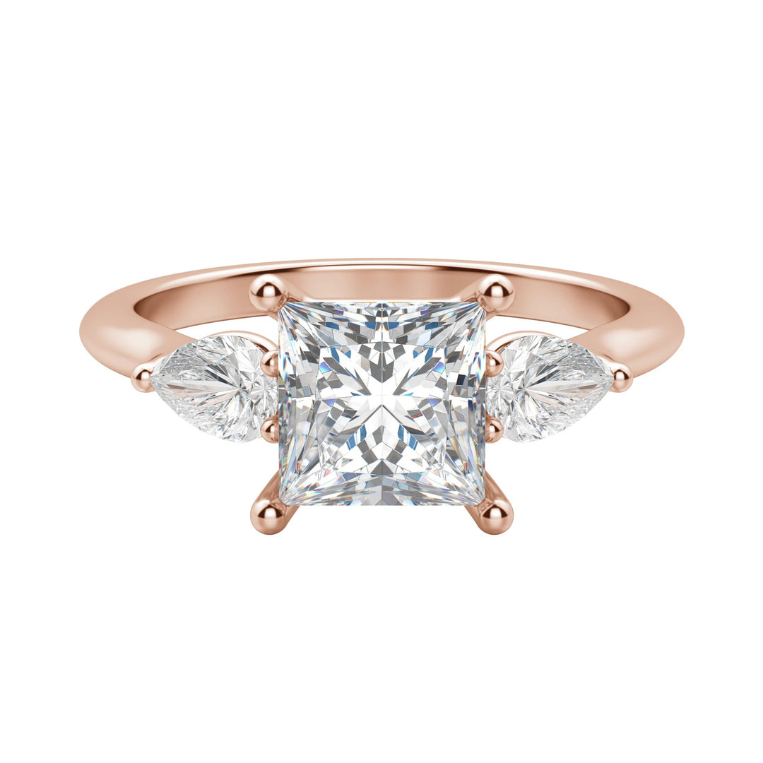 LILY CLASSIC PRINCESS CUT MOISSANITE ENGAGEMENT RING