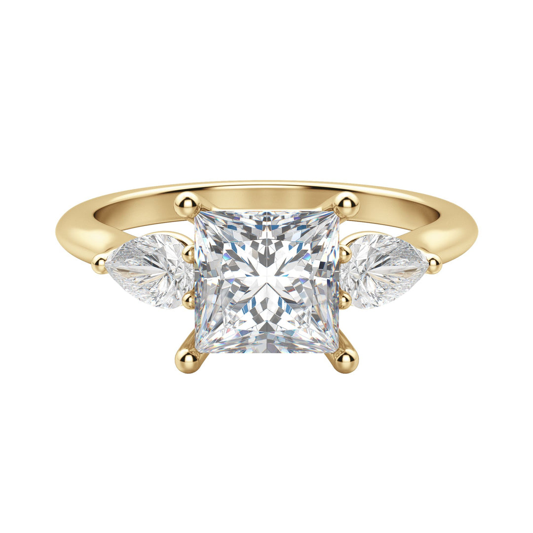 LILY CLASSIC PRINCESS CUT MOISSANITE ENGAGEMENT RING