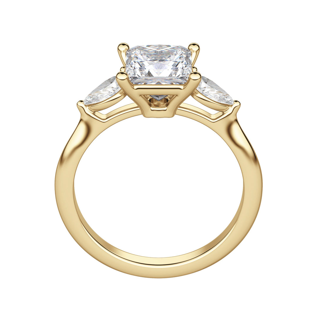 LILY CLASSIC PRINCESS CUT MOISSANITE ENGAGEMENT RING