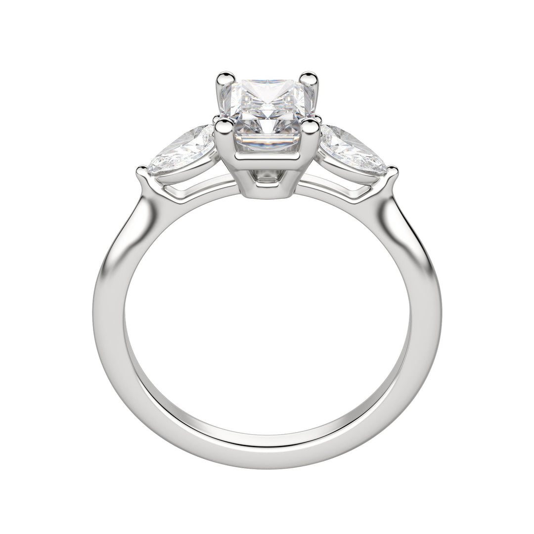 LILY CLASSIC RADIANT CUT MOISSANITE ENGAGEMENT RING