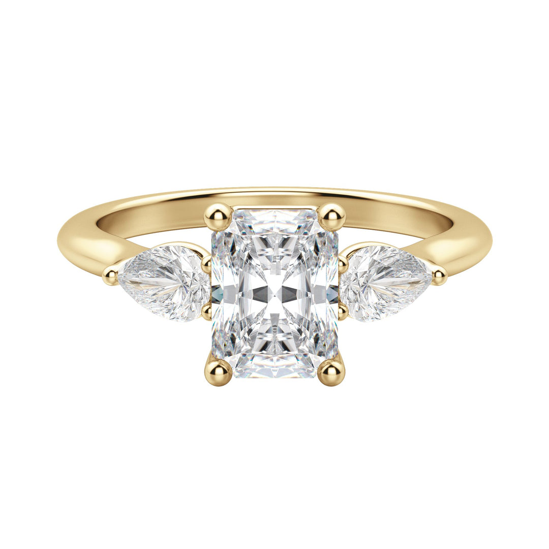 LILY CLASSIC RADIANT CUT MOISSANITE ENGAGEMENT RING