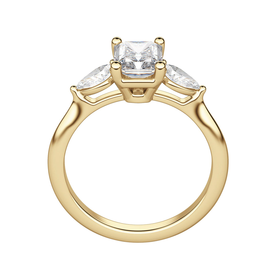 LILY CLASSIC RADIANT CUT MOISSANITE ENGAGEMENT RING