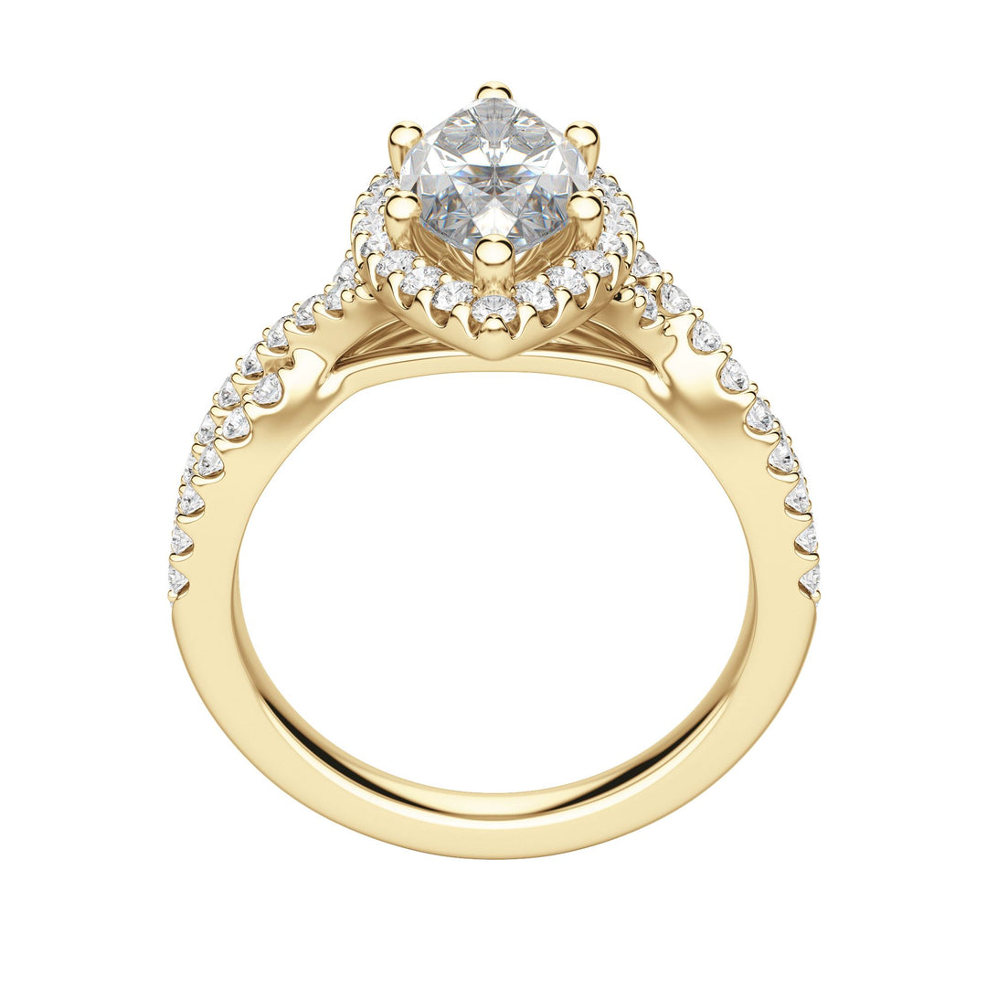 LUSH MARQUISE CUT MOISSANITE ENGAGEMENT RING