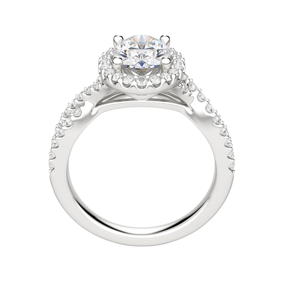 LUSH OVAL CUT MOISSANITE ENGAGEMENT RING